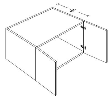 REFRIGERATOR WALL CABINETS - 24" DEEP  Alfa Gray
