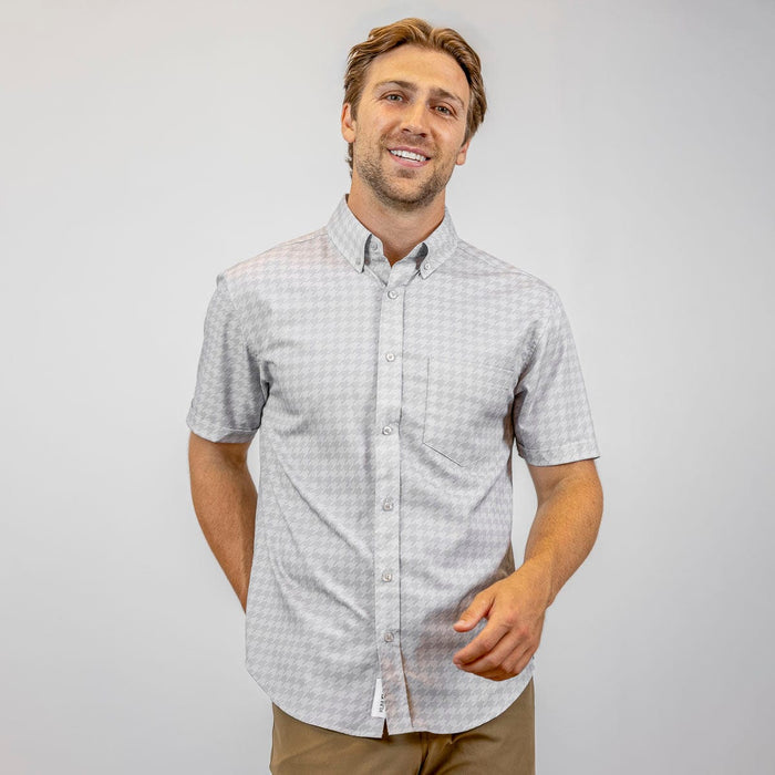 RSVLTS RSVLTS Short Sleeve Shirt Release the Houndstooth – KUNUFLEX Short Sleeve Shirt