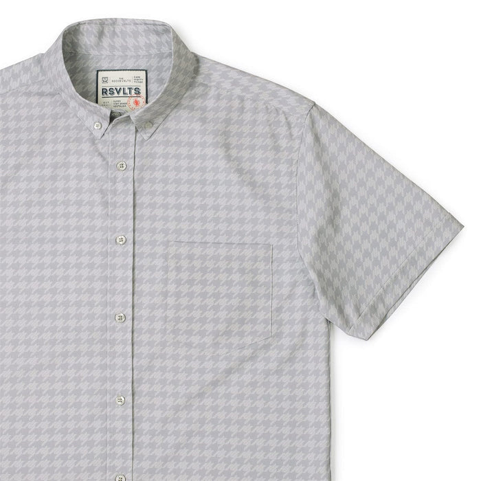 RSVLTS XS RSVLTS Short Sleeve Shirt Release the Houndstooth – KUNUFLEX Short Sleeve Shirt