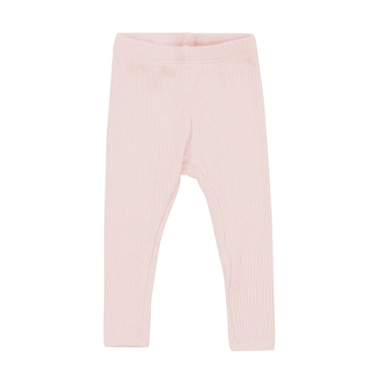 Kyte Baby Ribbed Leggings in Blush Pink