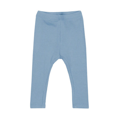 Kyte Baby Ribbed Leggings in Slate