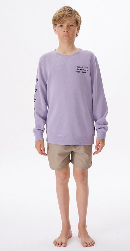 Rip Curl Cosmic Tides Logo Crew Boy