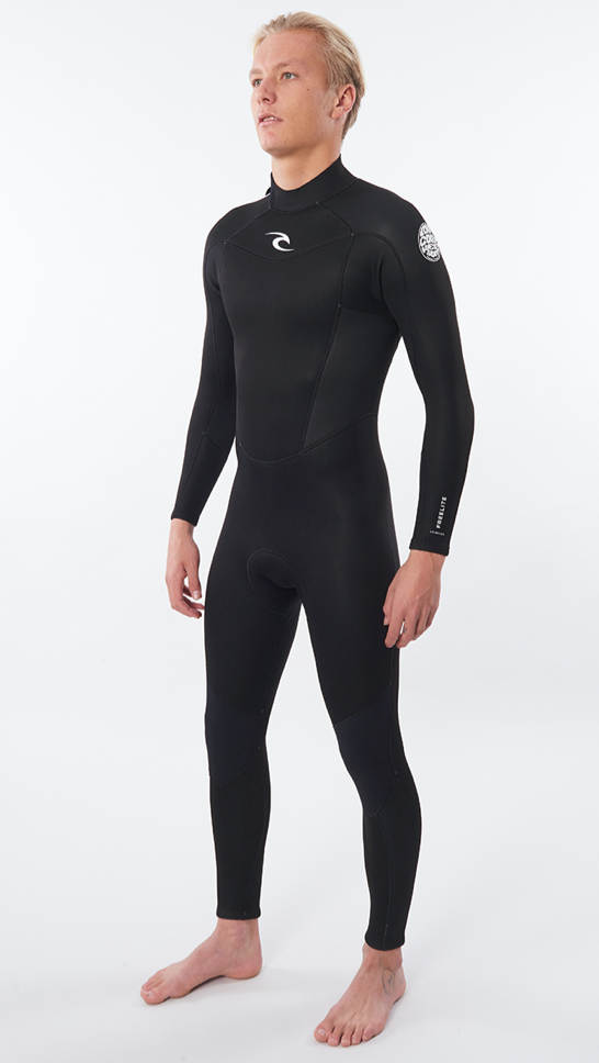 Rip Curl Mens Freelite 3/2 Back Zip  Wetsuit - Black