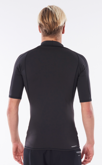 Rip Curl Mens Thermopro Short Sleeve Vest - Black