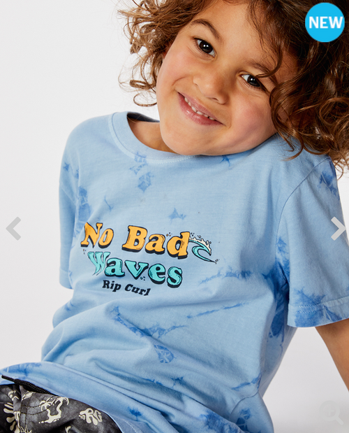 Rip Curl Micro Waves Slogan Tee Grom