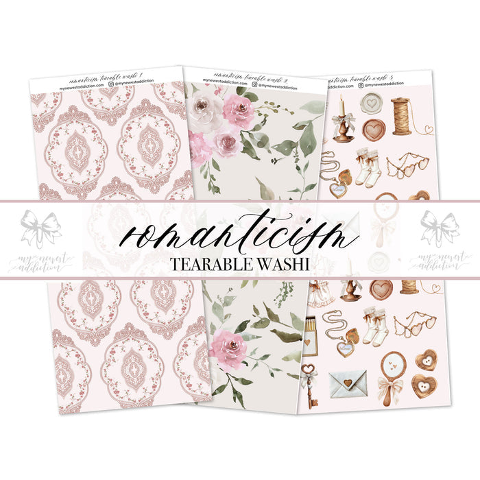 Romanticism Tearable Washi