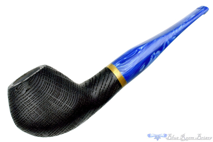 Blue Room Briars is proud to present this Ron Smith Pipe "Travis" Sandblast Morta with Acrylic