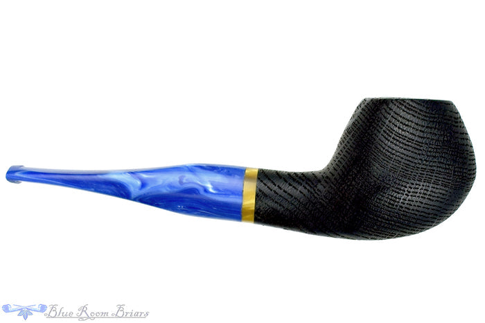 Blue Room Briars is proud to present this Ron Smith Pipe "Travis" Sandblast Morta with Acrylic