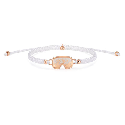 Rose Adventure Snow Goggle Braided Bracelet
