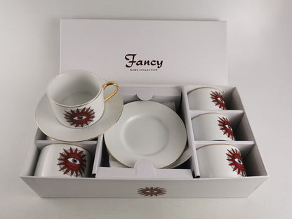 S/6 BOXES 6 TEA CUPS SUN-EYE