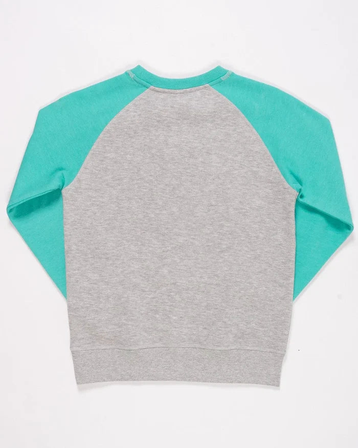 Salt Rock Still Creepin - Older Boys Long Sleeve Raglan Sweat