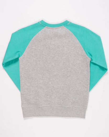 Salt Rock Still Creepin - Older Boys Long Sleeve Raglan Sweat