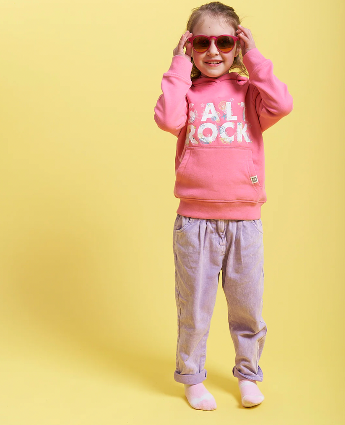Saltrock Seabed - Kids Pop Hoodie - Pink