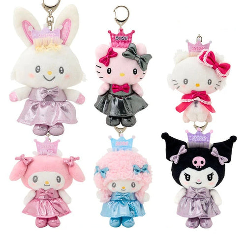 Sanrio Characters Plush Mascot Keychain Blind Box (2026 New Year Dress Series 2) Plush Japan Original
