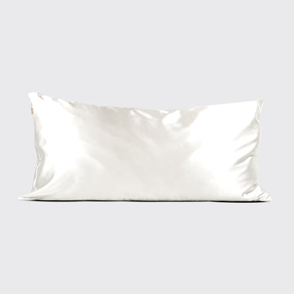KITSCH Ivory King Satin Pillowcase lifestyle shot