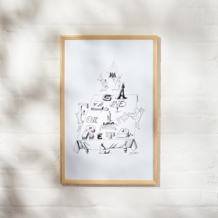 Saul Steinberg’s Table Print