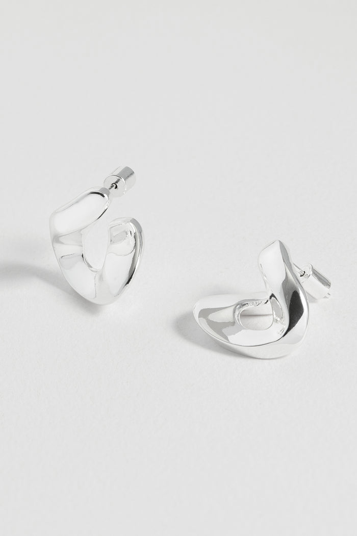 Sculptural Twist Hoop Earrings