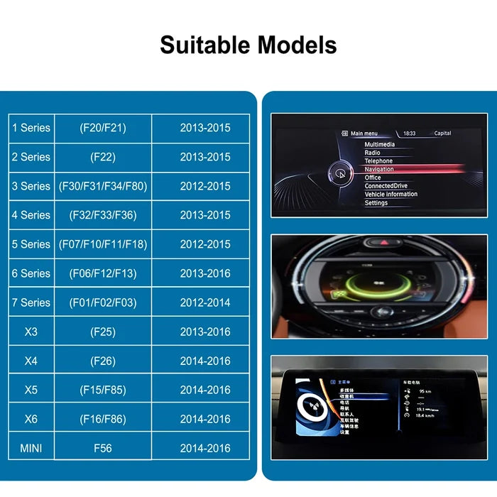 SCUMAXCON  wireless carplay module box for BMW E92/E93/E63/E64/E84/E70