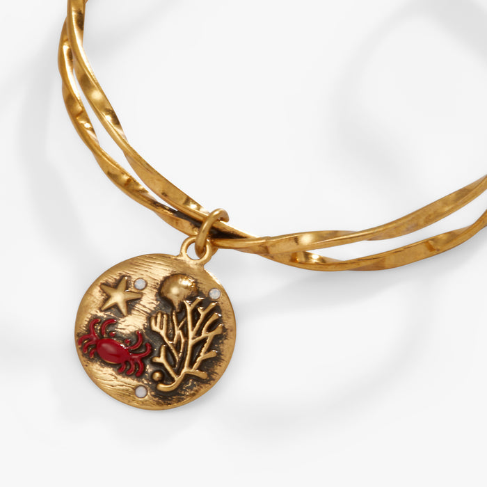 Sea Scene Twisted Cuff
