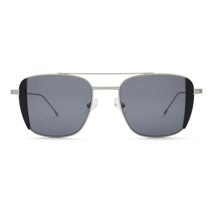 Matte Silver / Black - Grey Lens