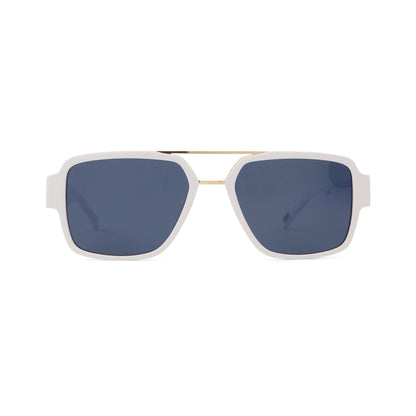 White / Gold - Blue Lens