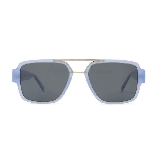Light Blue / Silver - Grey Lens