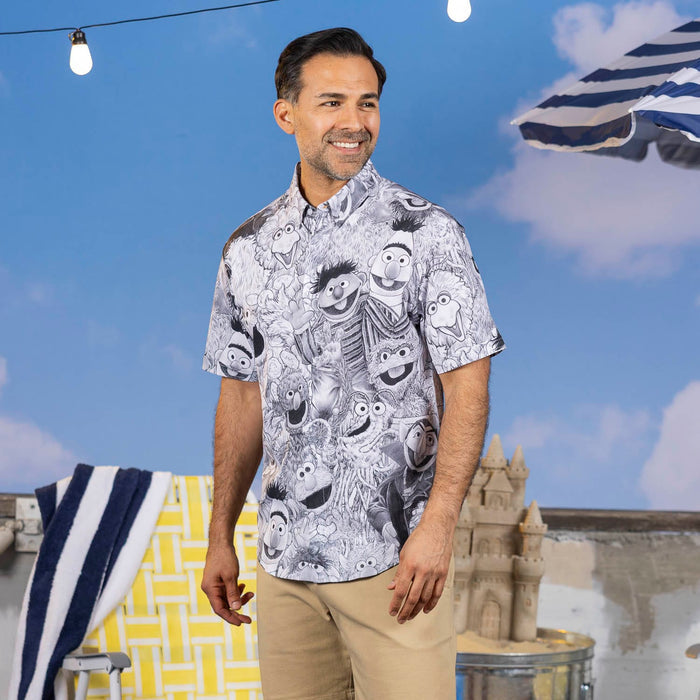 RSVLTS Sesame Street Short Sleeve Shirt Sesame Street "Hyperreal Hijinks" – KUNUFLEX Short Sleeve Shirt Sesame Street "Hyperreal Hijinks" – KUNUFLEX Short Sleeve Shirt
