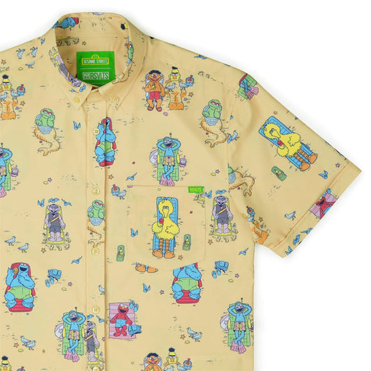 RSVLTS XS Sesame Street Short Sleeve Shirt Sesame Street "Sunny Daze" – KUNUFLEX Short Sleeve Shirt Sesame Street "Sunny Daze" – KUNUFLEX Short Sleeve Shirt