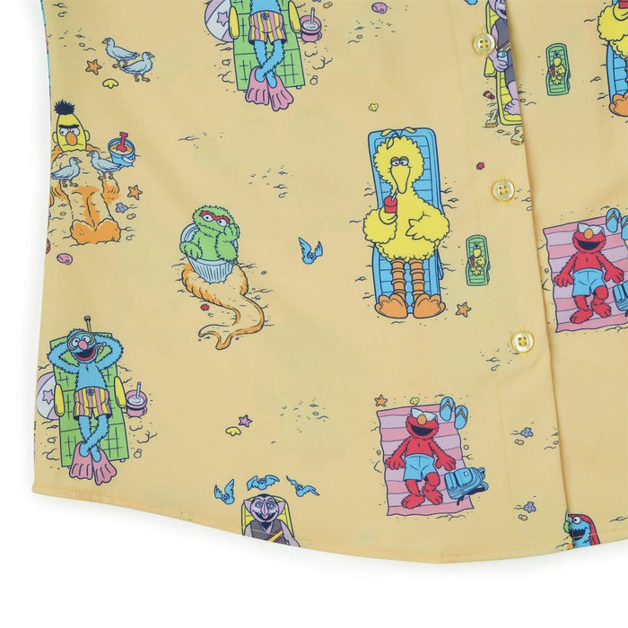 RSVLTS Sesame Street Women's Short Sleeve Shirt Sesame Street "Sunny Daze" – Women's KUNUFLEX Short Sleeve Shirt Sesame Street "Sunny Daze" – Women's KUNUFLEX Short Sleeve Shirt