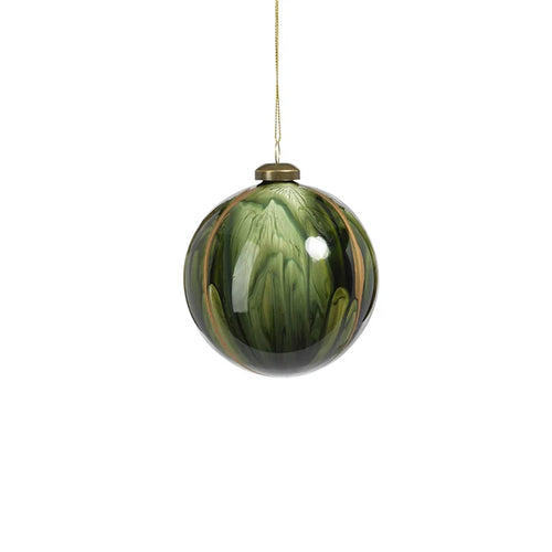 SHINY GREEN WATERCOLOR ORNAMENT MEDIUM