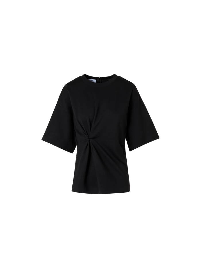 Designer Short-Sleeve Punto Dot T-Shirt - black