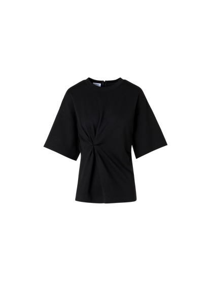 Designer Short-Sleeve Punto Dot T-Shirt - black