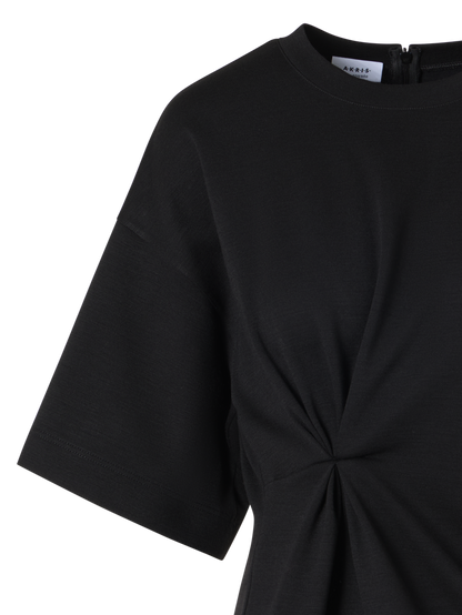 Designer Short-Sleeve Punto Dot T-Shirt - black