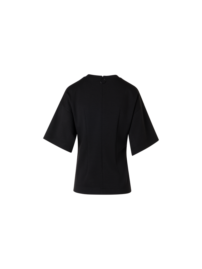 Designer Short-Sleeve Punto Dot T-Shirt - black