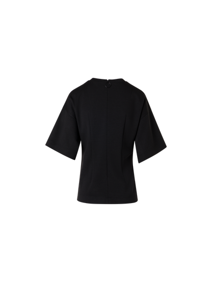 Designer Short-Sleeve Punto Dot T-Shirt - black