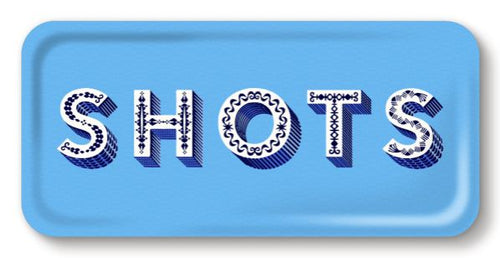 SHOTS BLUE TRAY 32X15CM