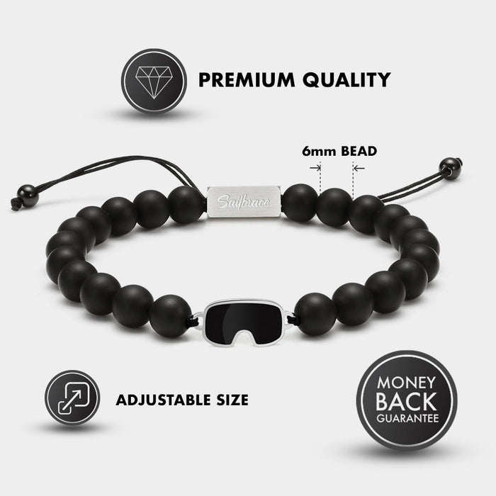 Shred Snow Beaded Bracelet