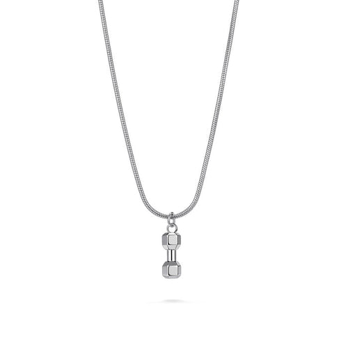 Silver Gym Necklace