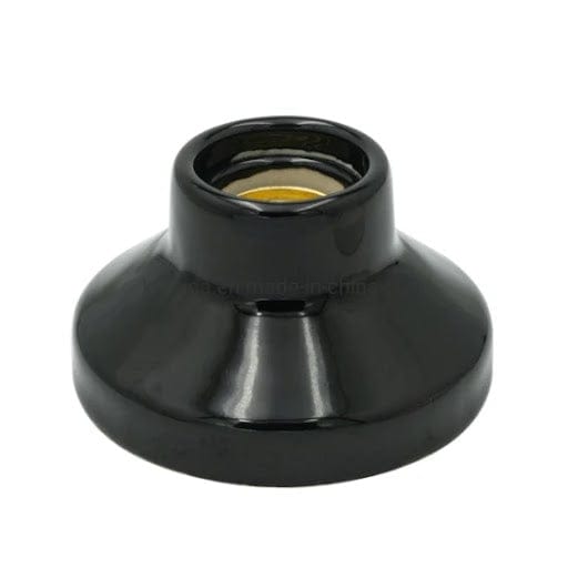 Single Black 30A Lampholder Screw In - 547BK MEGA