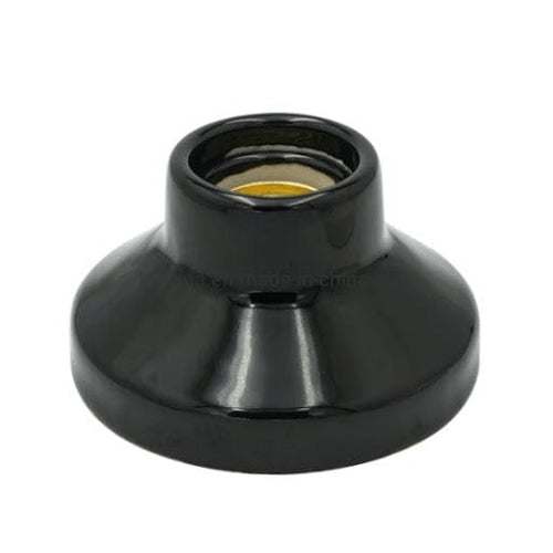 Single Black 30A Lampholder Screw In - 547BK MEGA