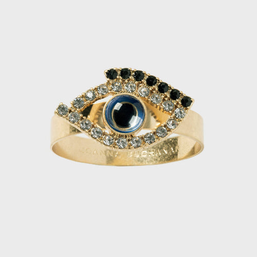 SKINNY EVIL EYE NAPKIN RINGS, SET OF FOUR