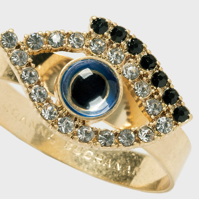 SKINNY EVIL EYE NAPKIN RINGS, SET OF FOUR