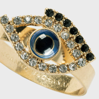 SKINNY EVIL EYE NAPKIN RINGS, SET OF FOUR