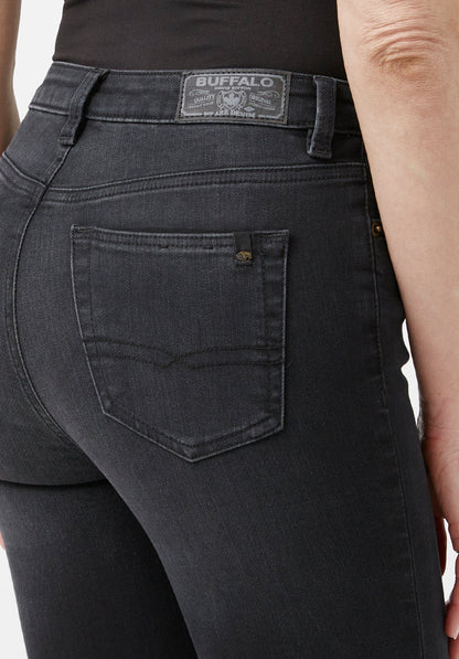 Buffalo Women Jeans Grey Denim Denim Pants Stretch