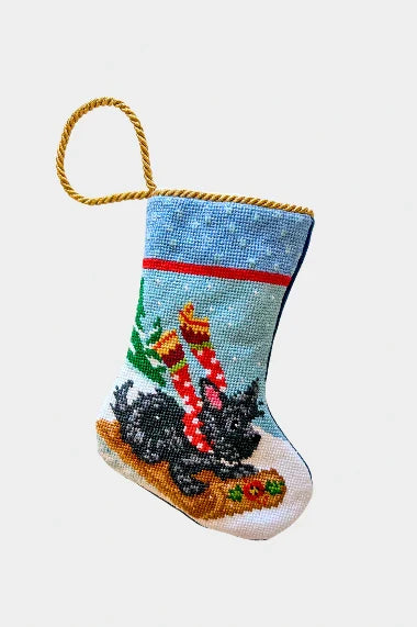 Sledding Scottie Bauble Stocking