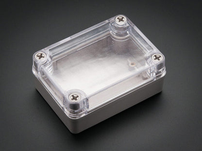 Small Plastic Project Enclosure - Weatherproof with Clear Top by The Pi Hut - The Pi Hut