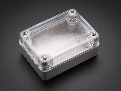 Small Plastic Project Enclosure - Weatherproof with Clear Top by The Pi Hut - The Pi Hut