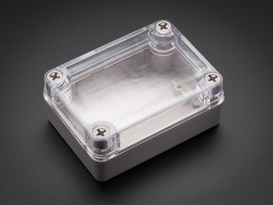 Small Plastic Project Enclosure - Weatherproof with Clear Top by The Pi Hut - The Pi Hut