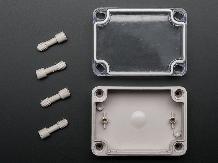 Small Plastic Project Enclosure - Weatherproof with Clear Top by The Pi Hut - The Pi Hut
