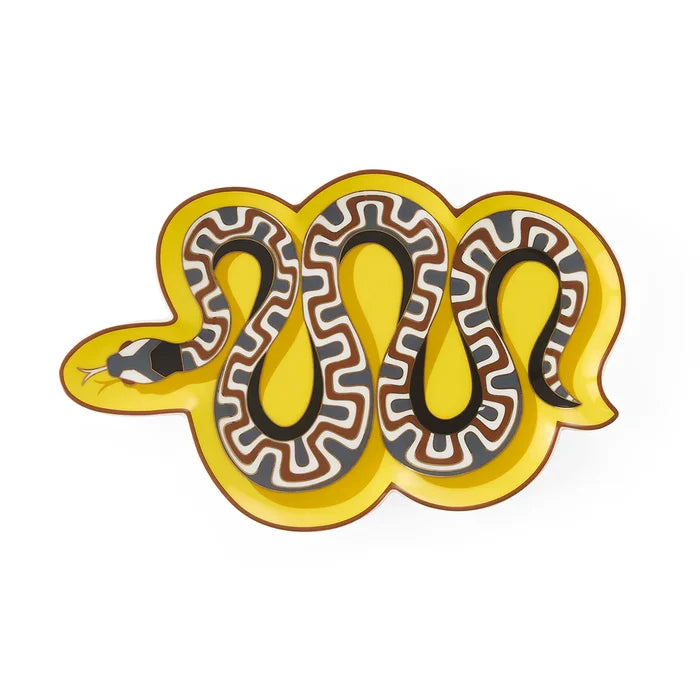 SNAKE TRINKET TRAY - YELLOW